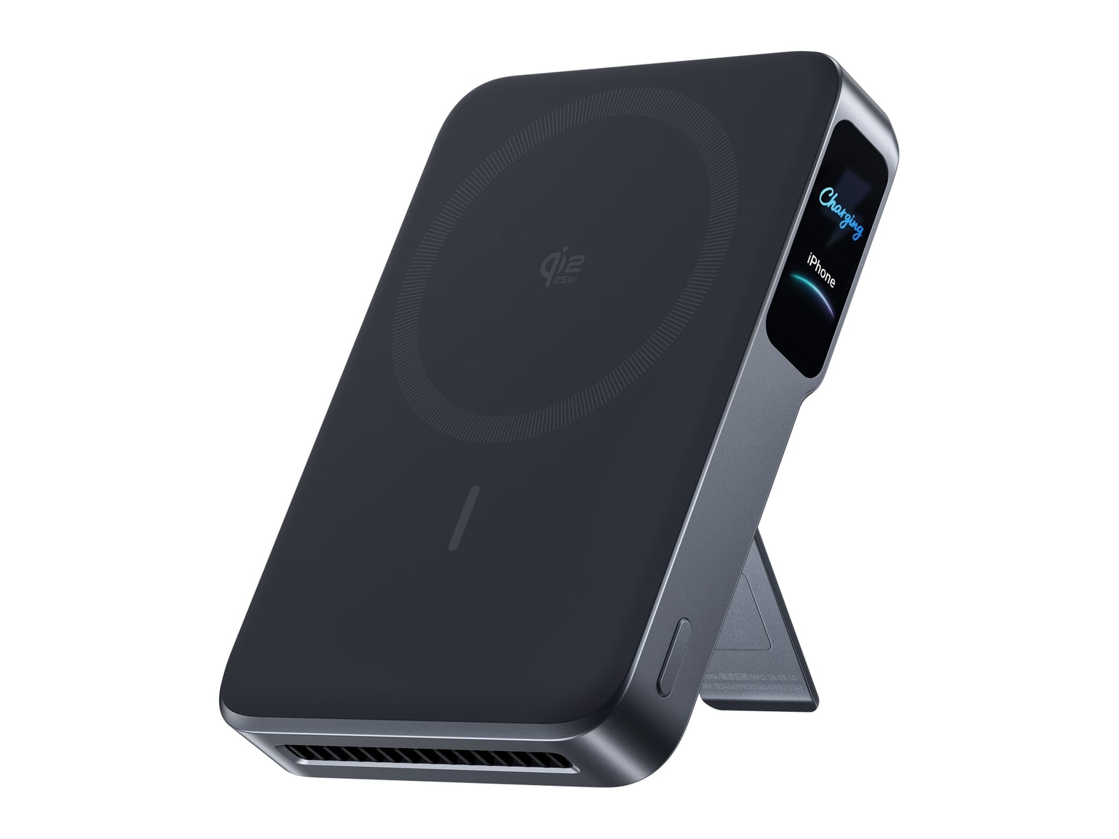 Anker - MagGo 2 Pro Magnetic Power Bank (10K, Qi2 25W, Active Cooling) Phantom Gray Power Banks