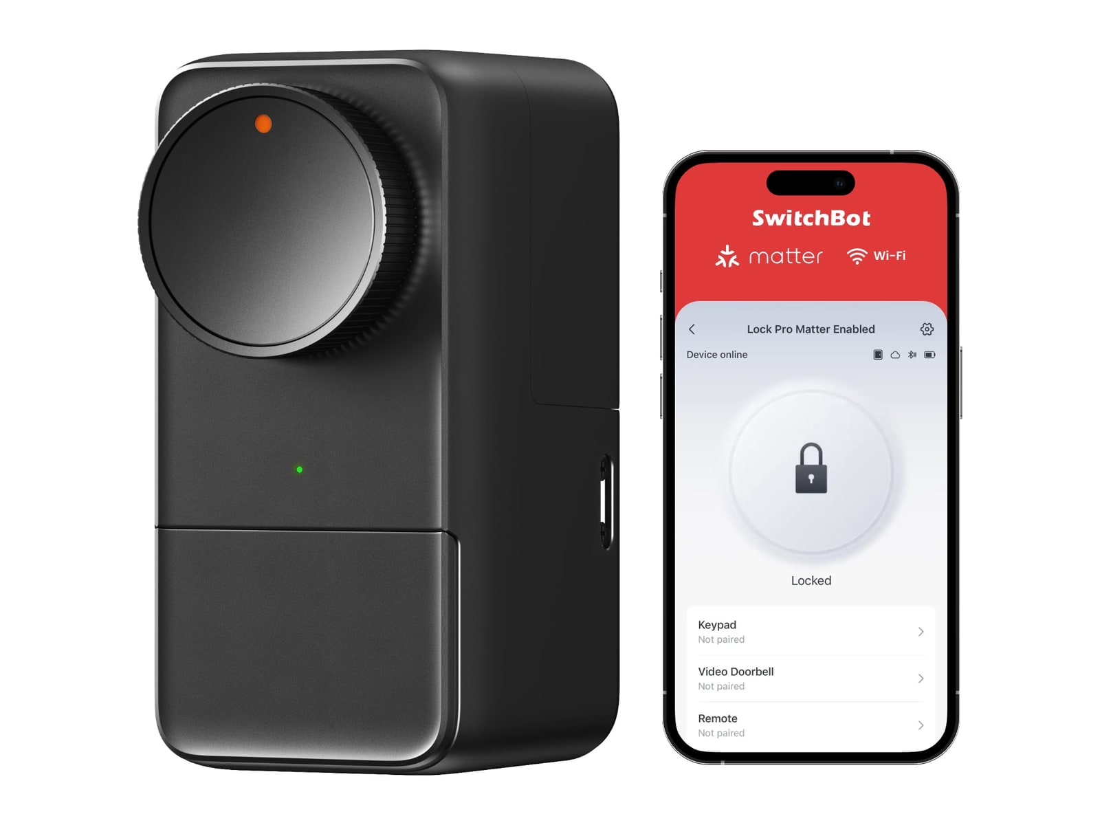 SwitchBot - Lock Pro Matter Enabled Smart Security - Black