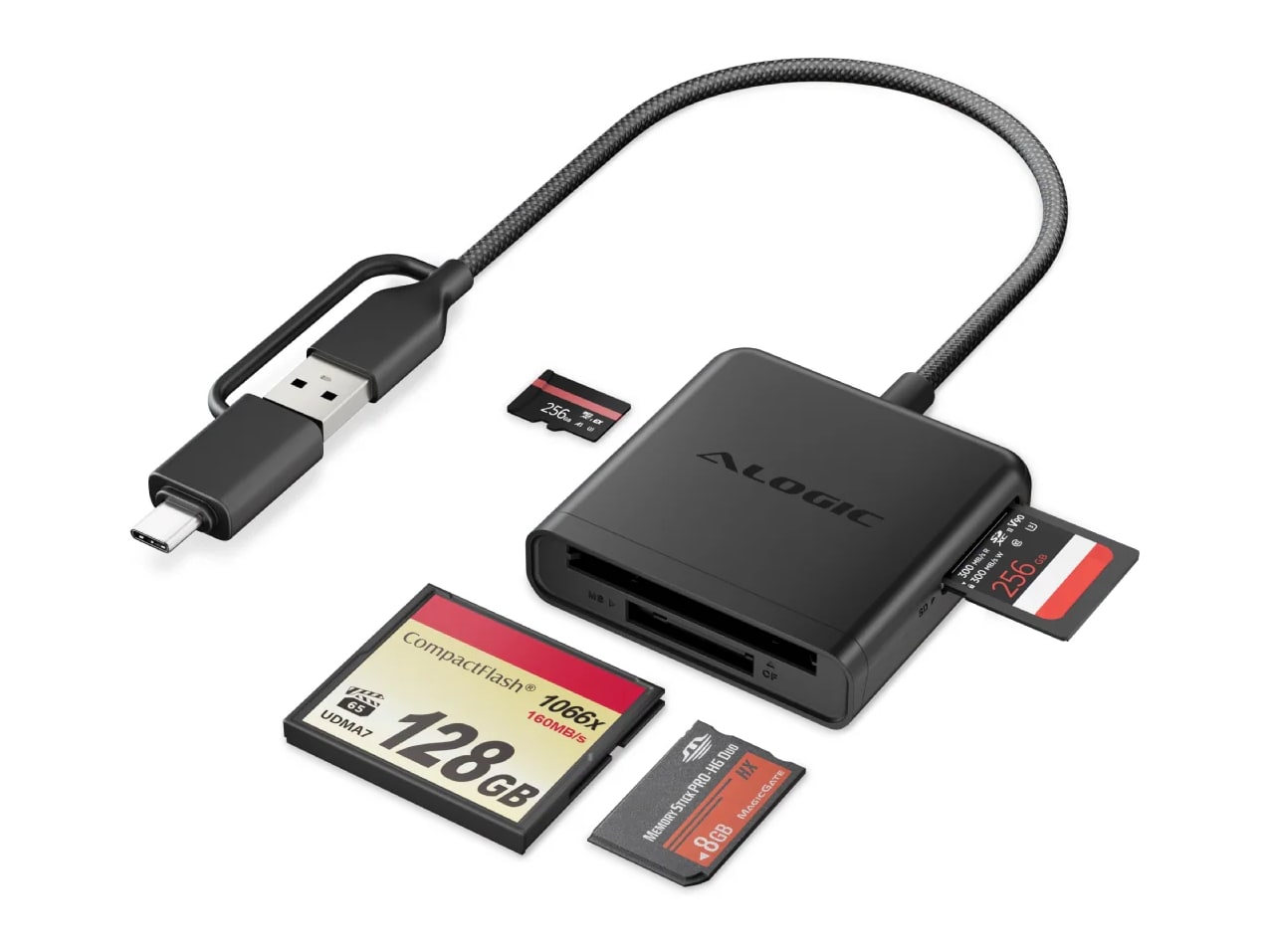 ALOGIC - Flash Maxi 4-in-1 USB Card Reader USB Adapters