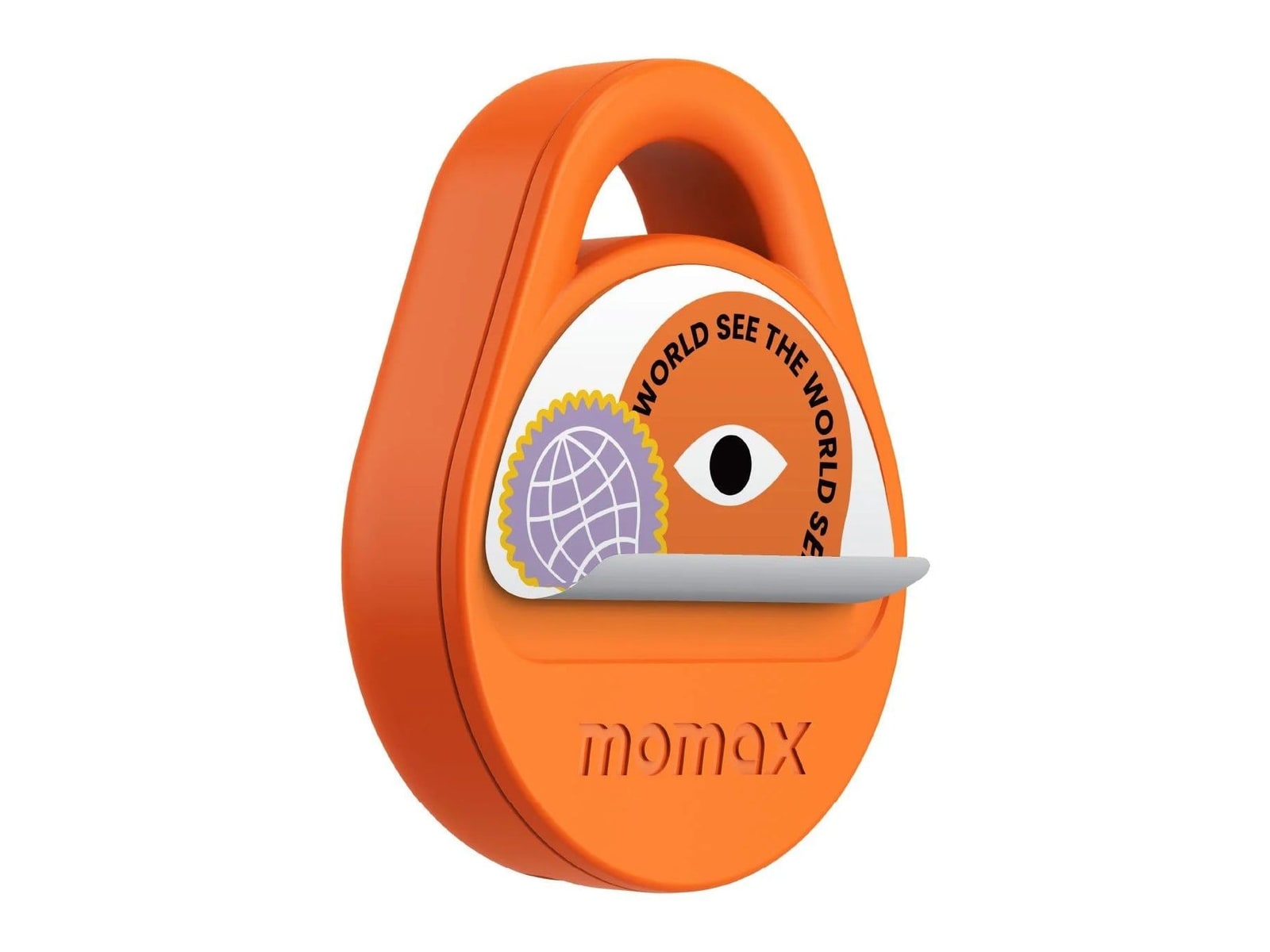 MOMAX - Pinpop2 X Rechargeable Find My Locator Bluetooth Trackers - Orange