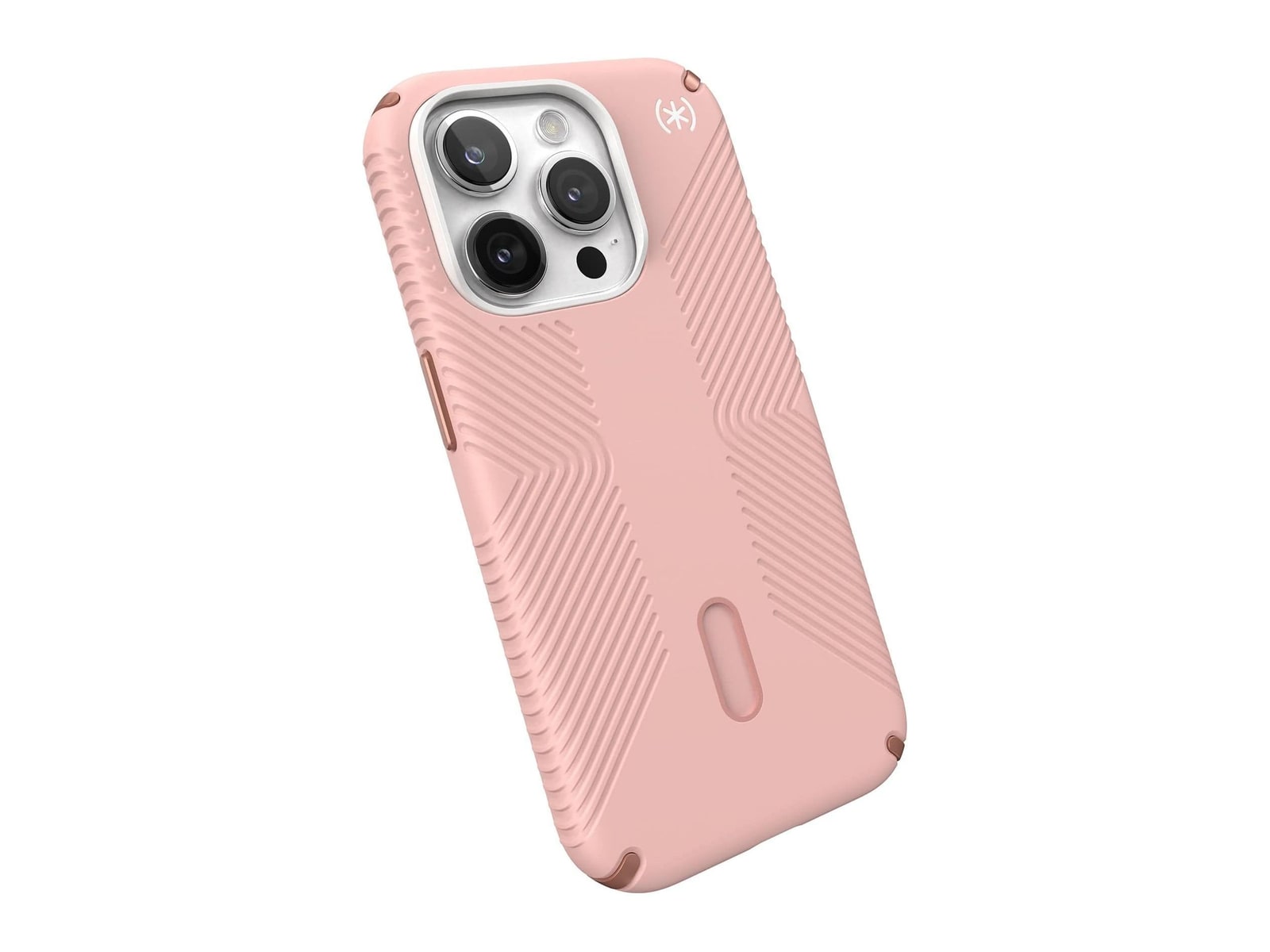 Speck - Presidio2 Grip MagSafe with ClickLock - iPhone 15 Pro - Dahlia Pink/Rose Copper