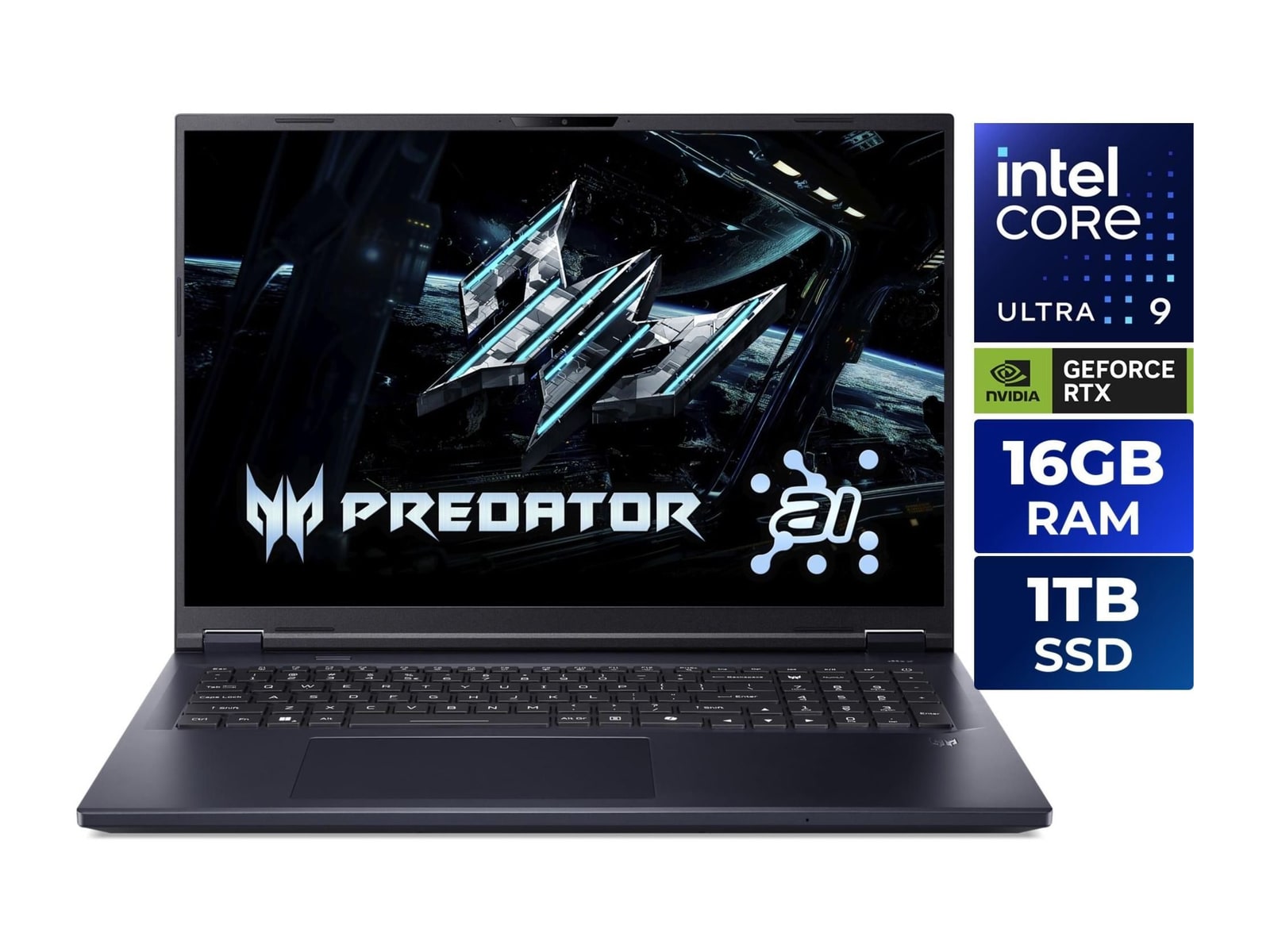 Acer - Predator Helios Neo 18 AI PHN18-72-92Y3 18" - Intel Core Ultra 9 275HX chip - 16GB Memory - 1TB SSD - Abyssal Black