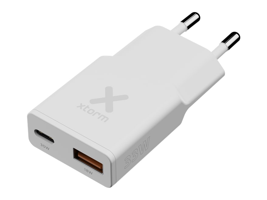 Xtorm - Go2 SlimLine 33W White Wall Chargers