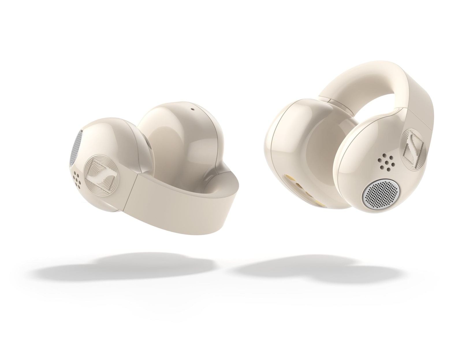 Sennheiser - ACCENTUM Clip Bluetooth 6.0 True Wireless Earbuds - Cream (EU)