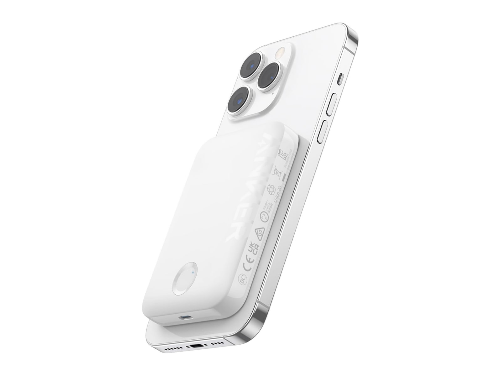 Anker - 321 MagGo Battery (PowerCore 5K) Shell White Power Banks