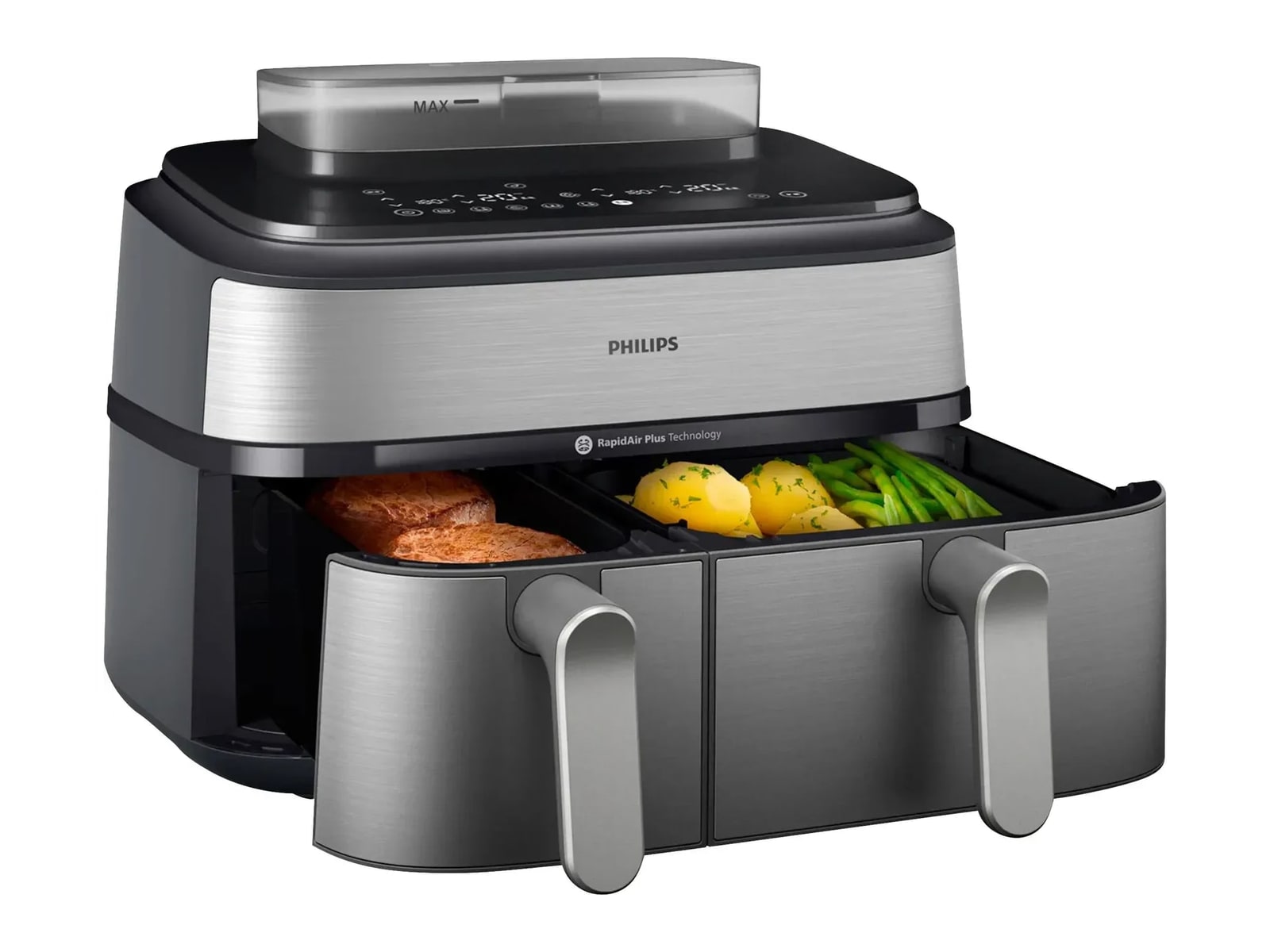 Philips - Airfryer Combi 5000 Series Dual Basket NA555/00 Air Fryers (EU)