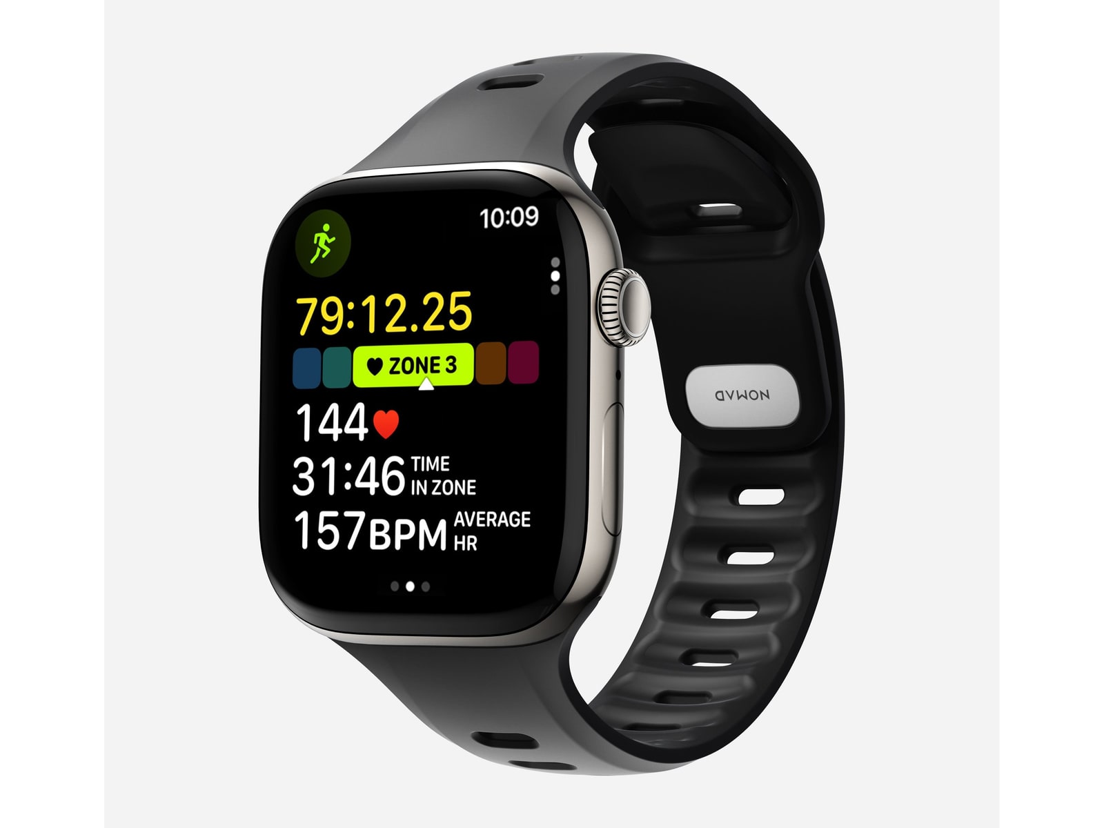 Nomad - Tempo Band - 46mm Watch Bands - Black