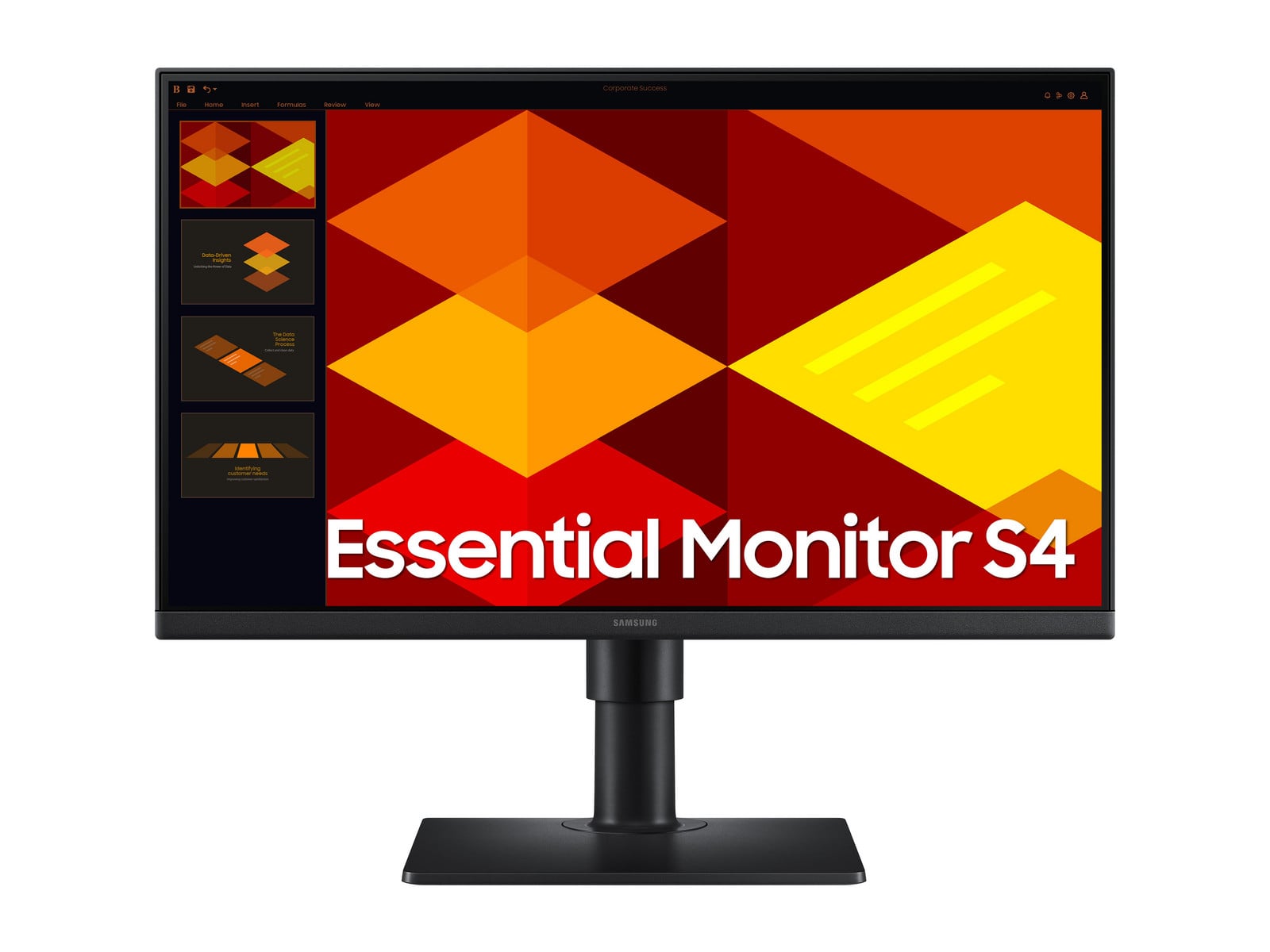 Samsung - 24" Essential Monitor S4 S40GD Full HD 100Hz Professional Monitors - Black (UK)