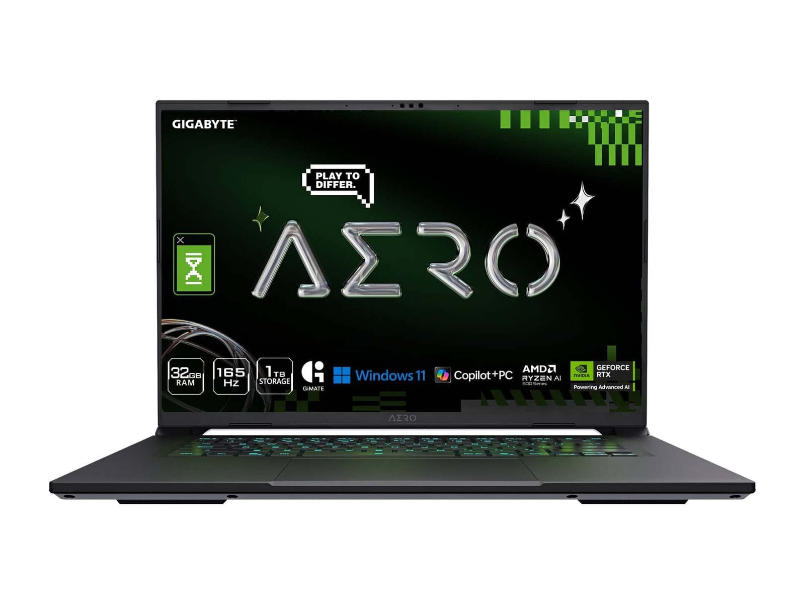 Gigabyte - AERO X16 1VH93USC64AH 16" - AMD Ryzen AI 7 350 chip - 32GB Memory - 1TB SSD - Gray
