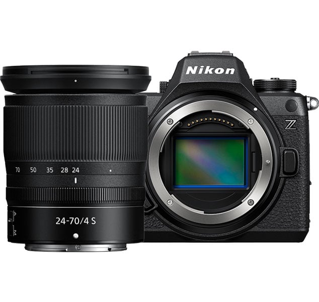 Nikon - Z6III 24.5MP Mirrorless Cameras with 24-70mm f/4 Lens - Black