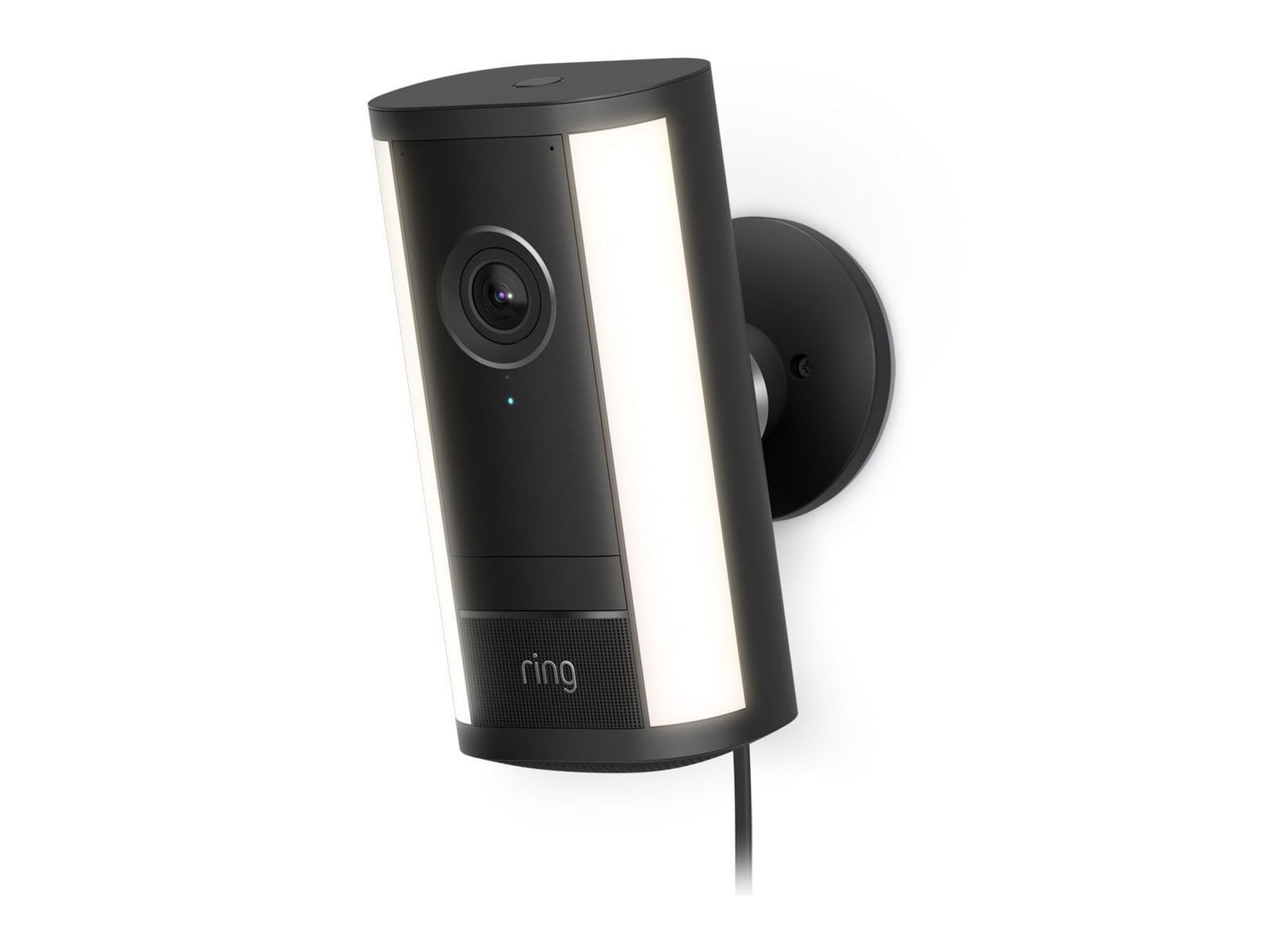 Ring - Spotlight Cam Pro With Retinal 4K Plug-In Security Camera Black Security Cameras