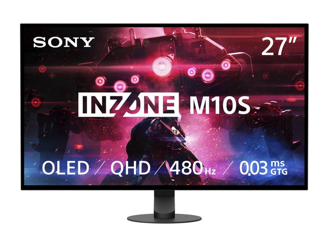 Sony - 26.5 inch INZONE M10S 2560 x 1440 480Hz OLED Monitors - Black (EU)