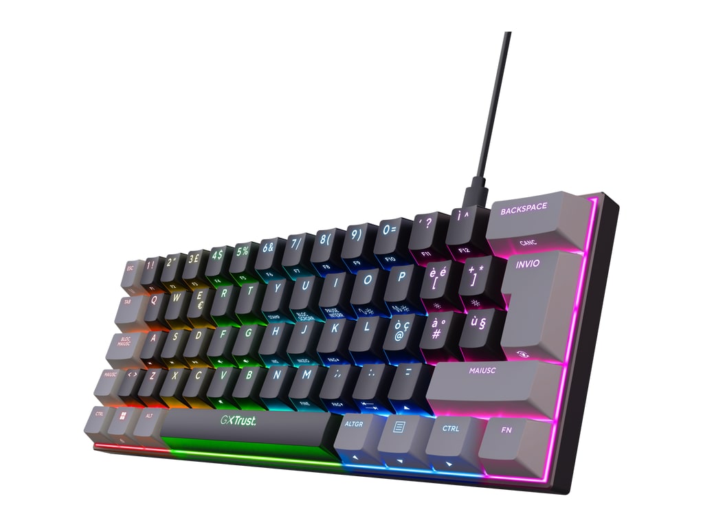 Trust - GXT 867 Acira 60% (Italian Layout) Mechanical Keyboards - Black