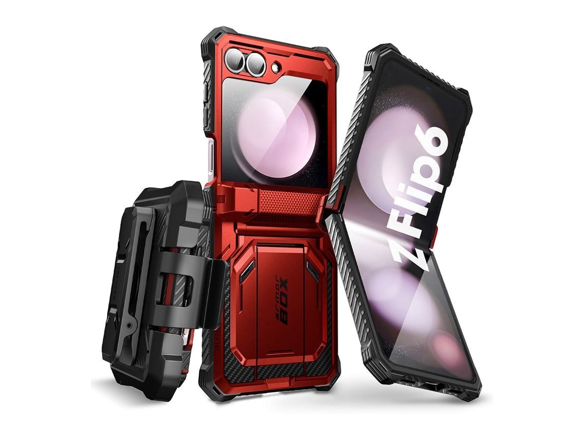 i-Blason - Armorbox - Galaxy Z Flip 6 - Metallic Red
