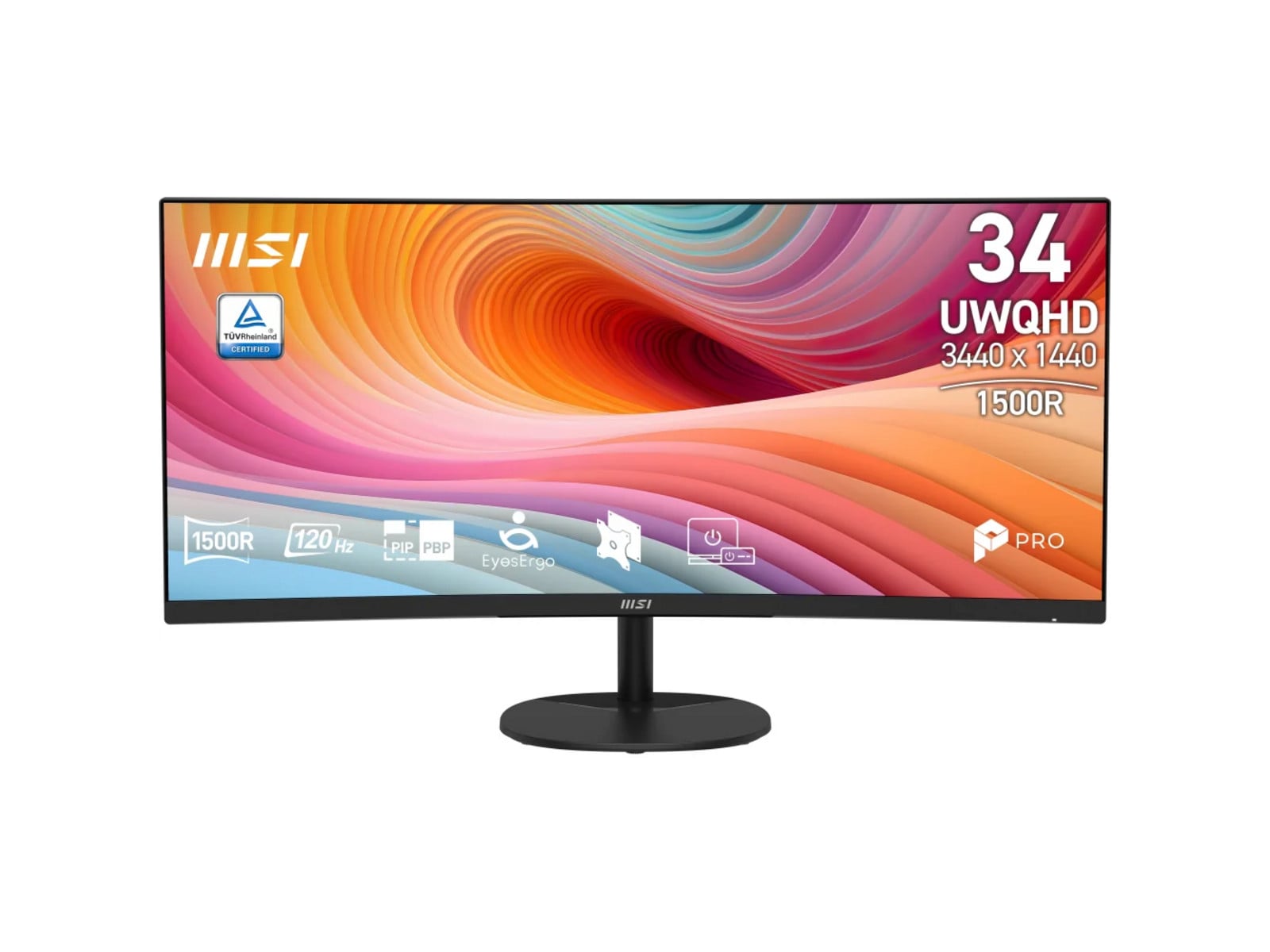 MSI - 34" PRO MP341CQ E12 UWQHD 120Hz Ultrawide Monitors