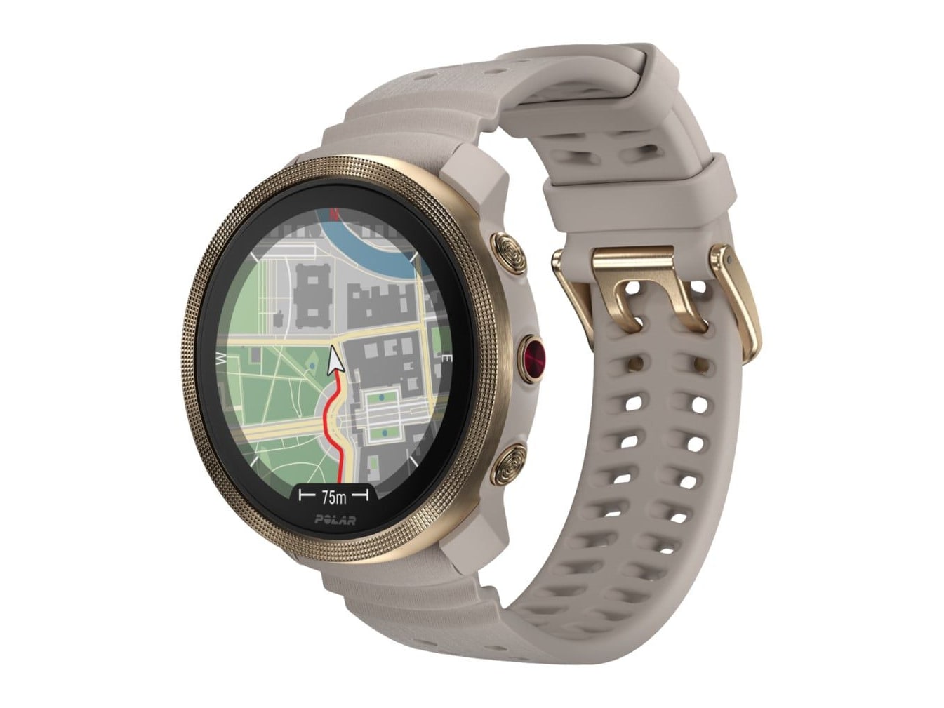 Polar - Vantage M3 Smart Watches - Greige/Gold
