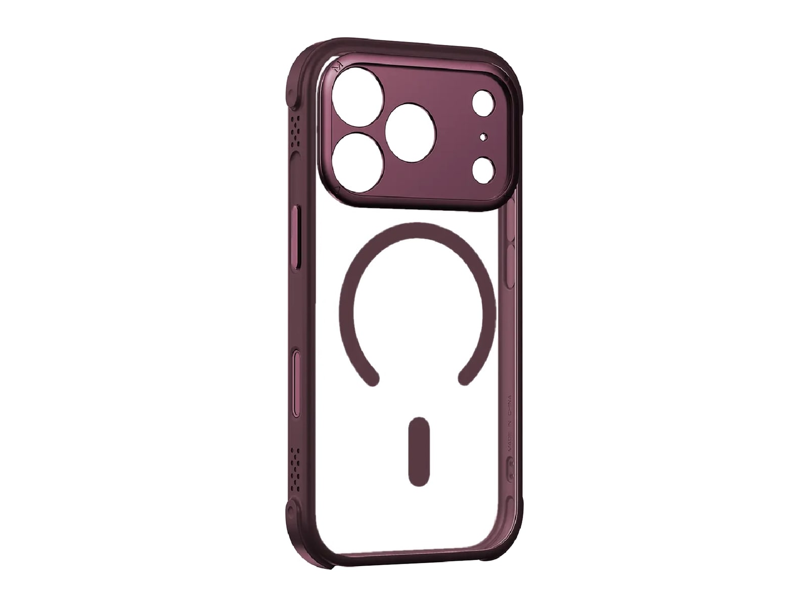 MOMAX - CaseFORM Air Magnetic Case - iPhone 17 Pro - Bordeaux Red