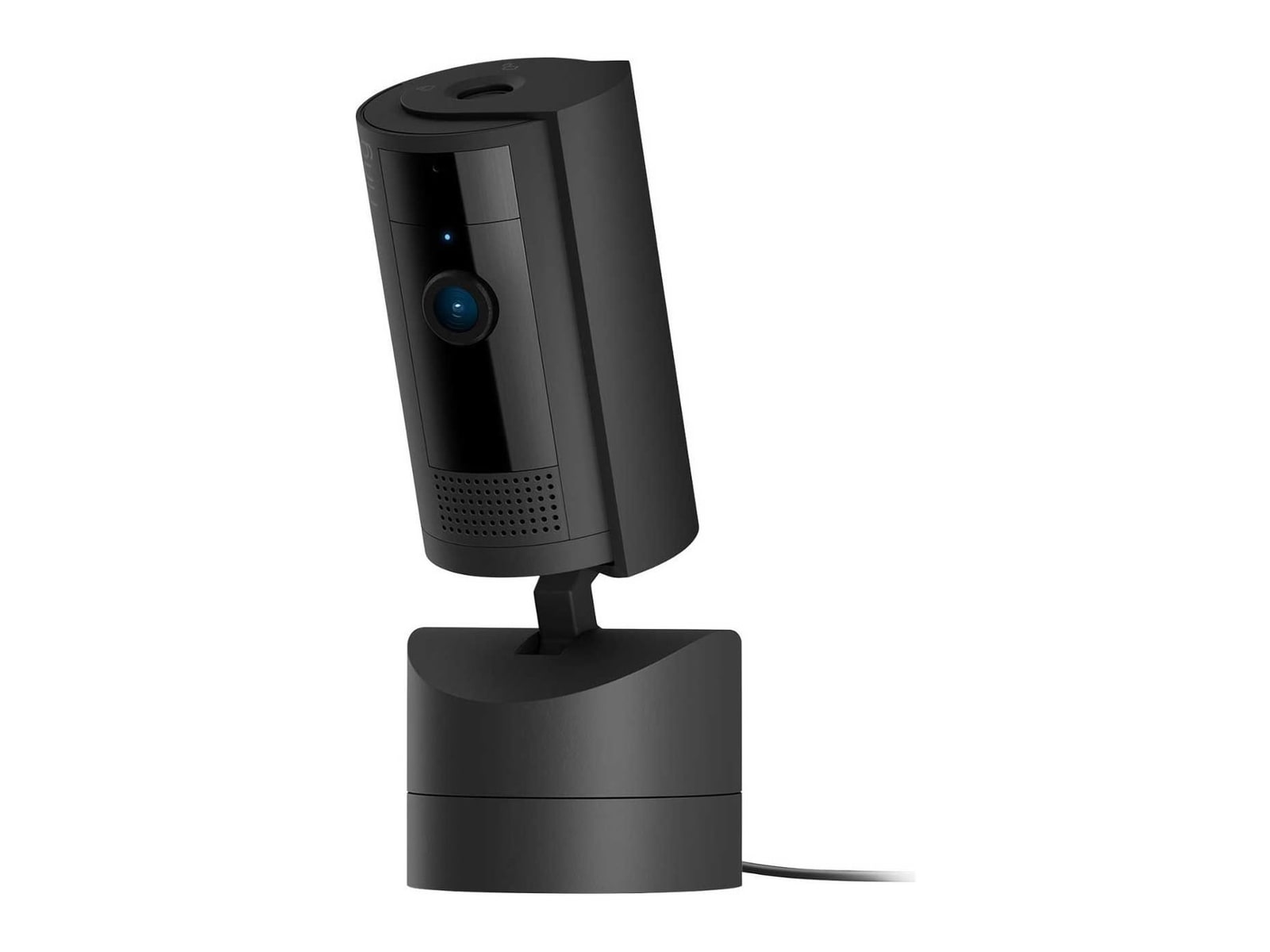 Ring - Pan-Tilt Plug-In Security Camera Black Security Cameras