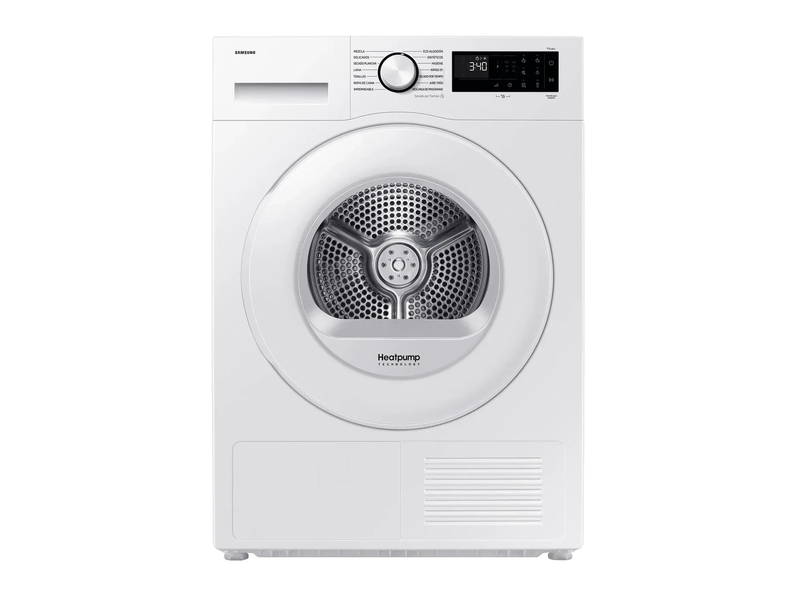 Samsung - DV5000D 9 kg Optimal Dry Heat Pump White Dryers