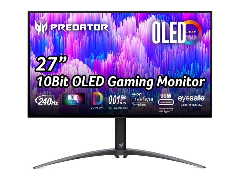 Acer - 27" Predator X27U WQHD 240Hz OLED Monitors
