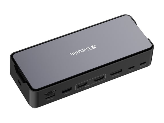 Verbatim - USB-C Pro CDS-15S 15-Port with SSD Slot Docking Stations - Gray