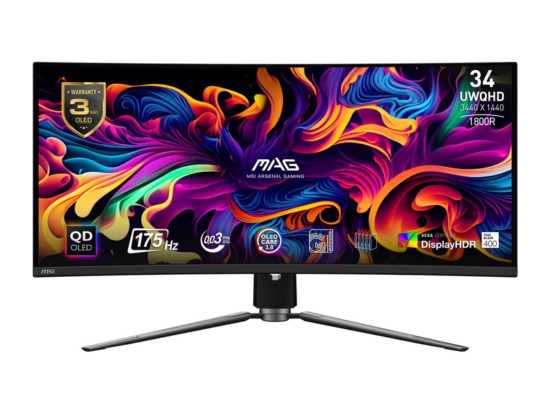 MSI - 34" MAG 341CQP UWQHD 175Hz OLED Monitors