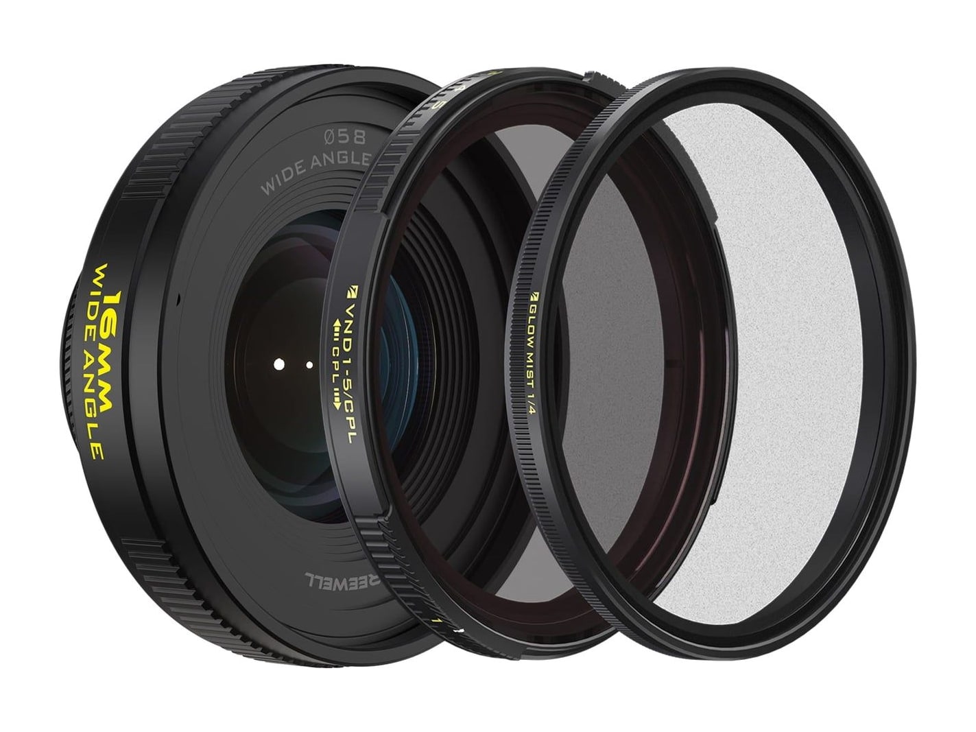 Freewell - 16mm Wide Angle Lens + Filters Camera Accessories