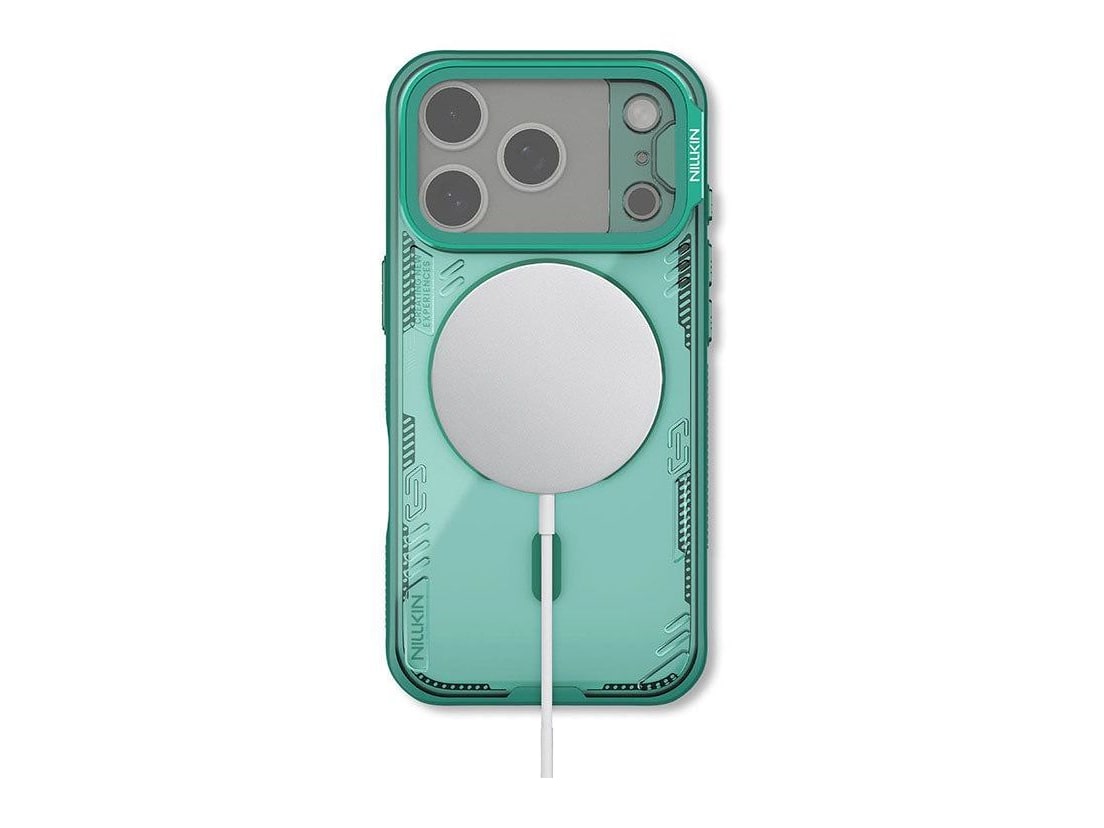 Nillkin - MagSafe Compatible Iceblade CamProp Case with Transparent Camera Cover - iPhone 17 Pro - Glacier Green