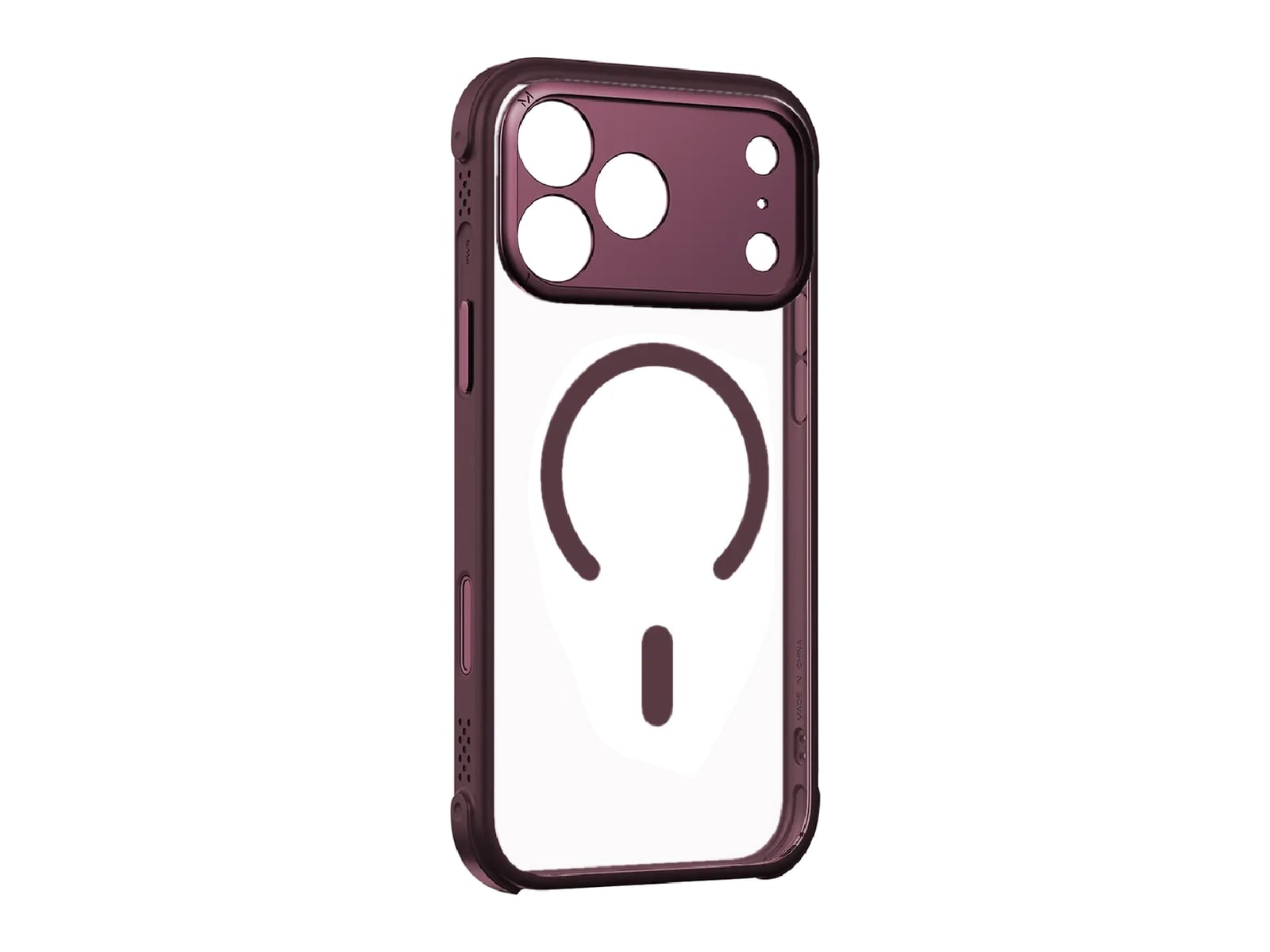 MOMAX - CaseFORM Air Magnetic Case - iPhone 17 Pro Max - Bordeaux Red