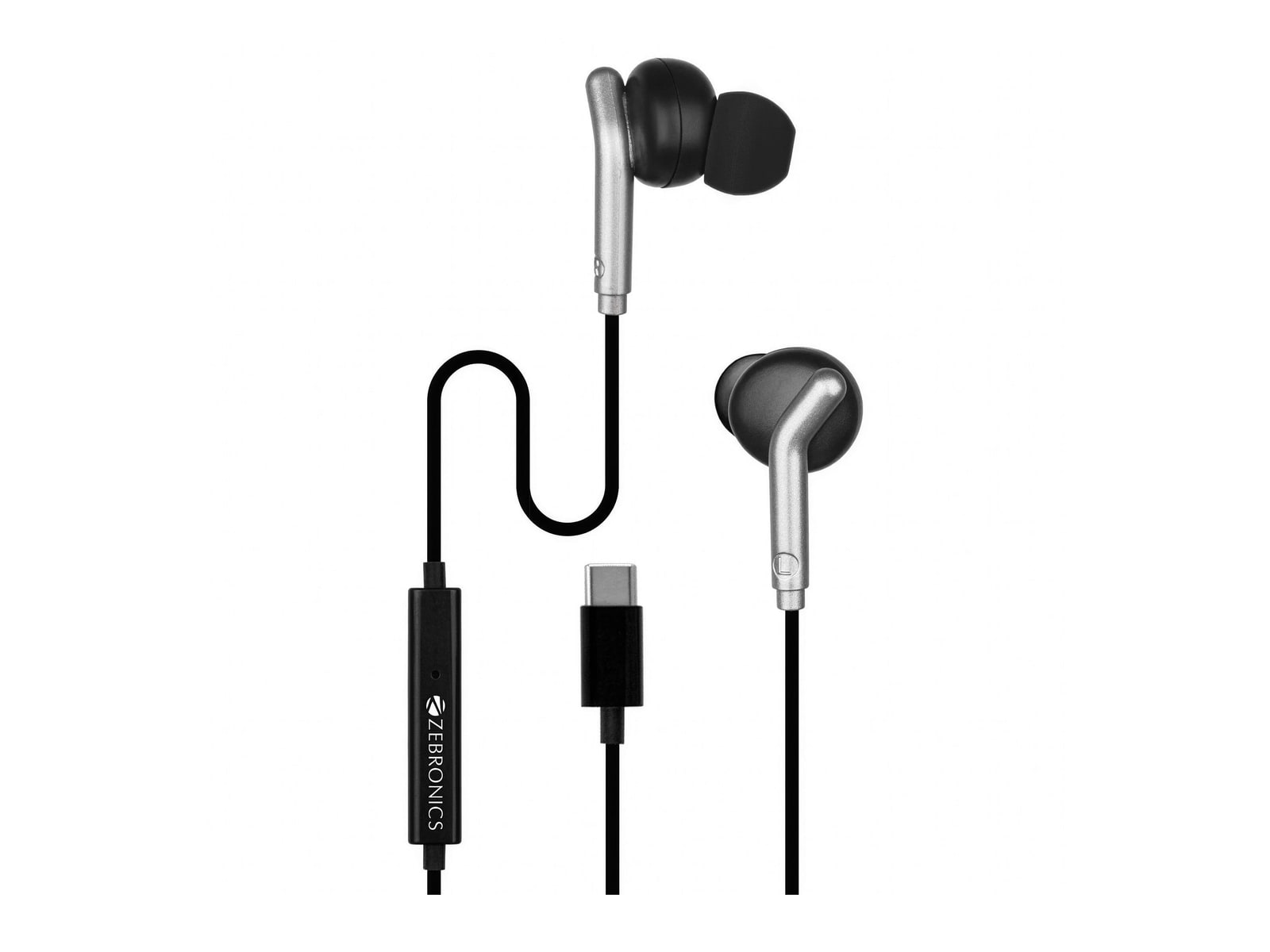 Zebronics - Zeb Bro C In-Ear Headphones - Black