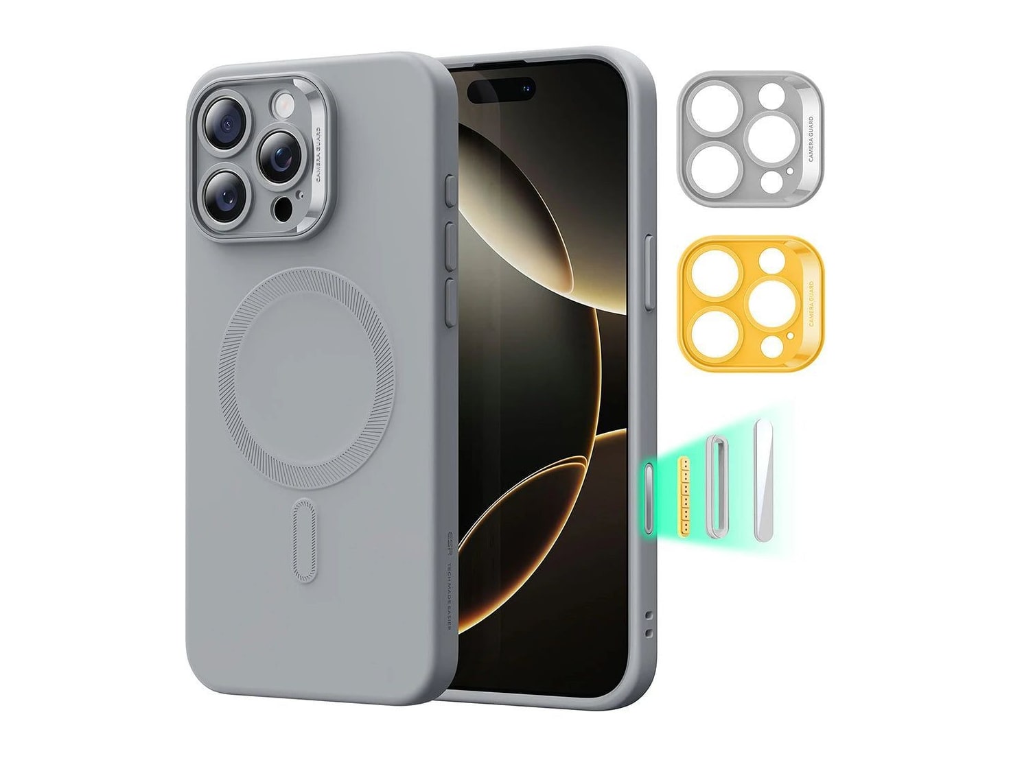 ESR - Cloud Soft Magnetic Case (Camera Control) - iPhone 16 Pro Max - Gray