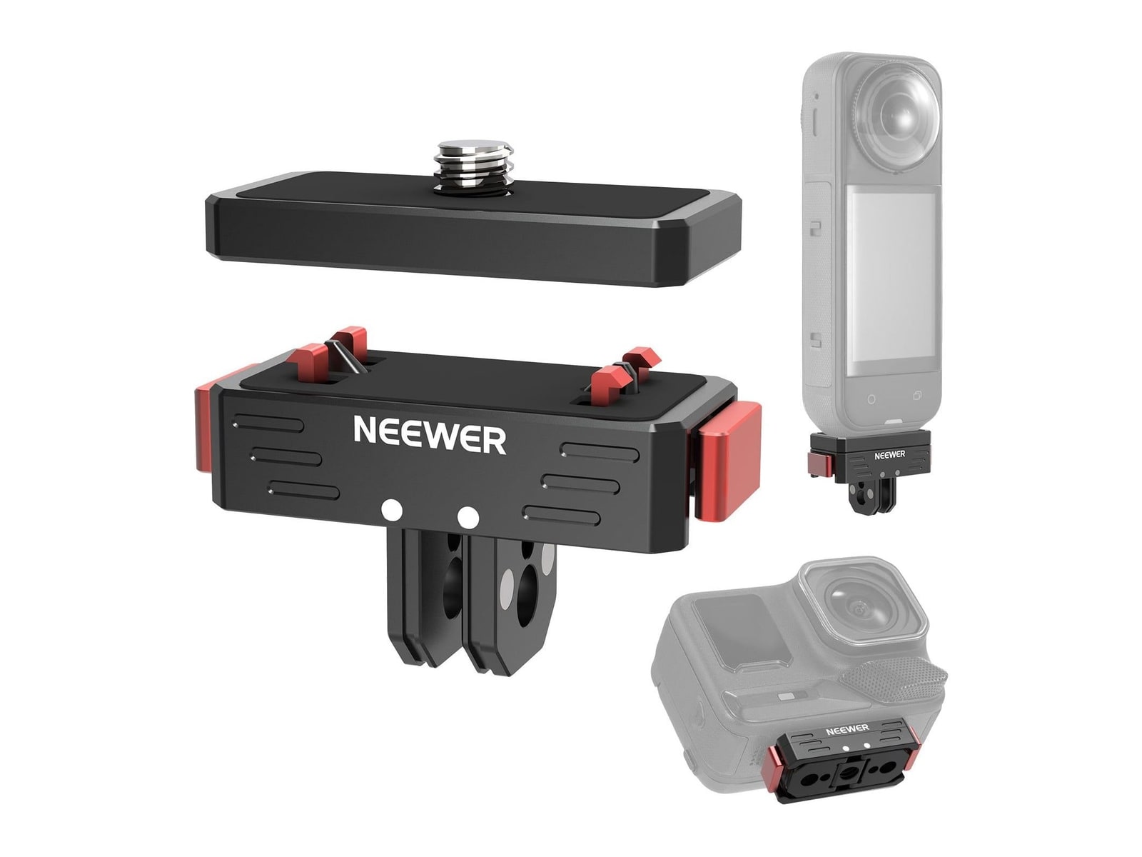 Neewer - GP-88/GP-87 Magnetic Quick Release Mount For Insta360 Camera Accessories