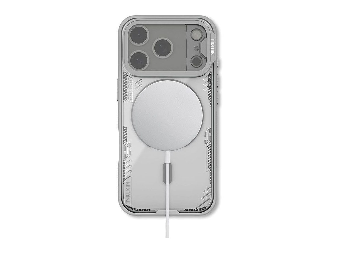 Nillkin - MagSafe Compatible Iceblade CamProp Case with Transparent Camera Cover - iPhone 17 Pro - Twilight Gray