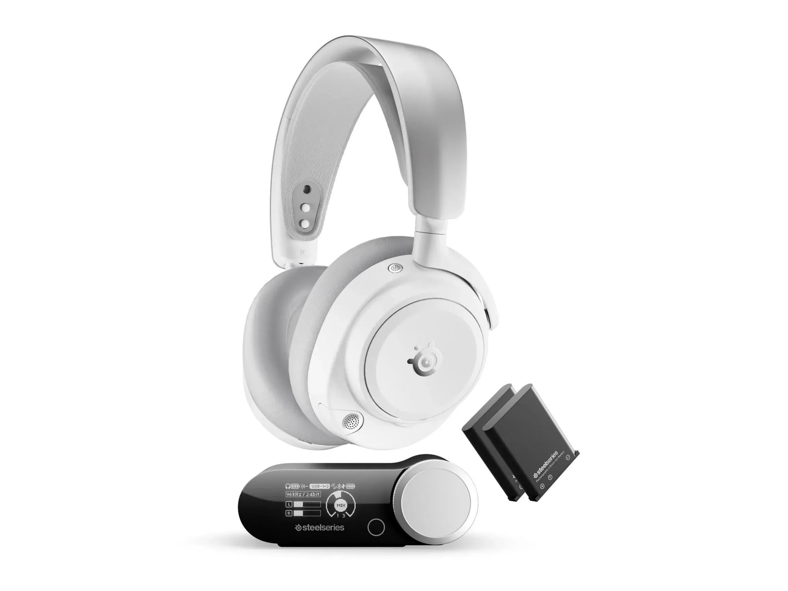 SteelSeries - Arctis Nova Pro Omni Over-Ear Headphones - White (EU)