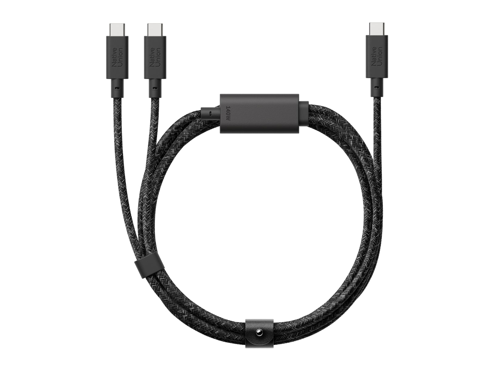 Native Union - Belt Cable 2-in-1 USB-C to USB-C & USB-C Cable (140W) Cosmos Charging Cables