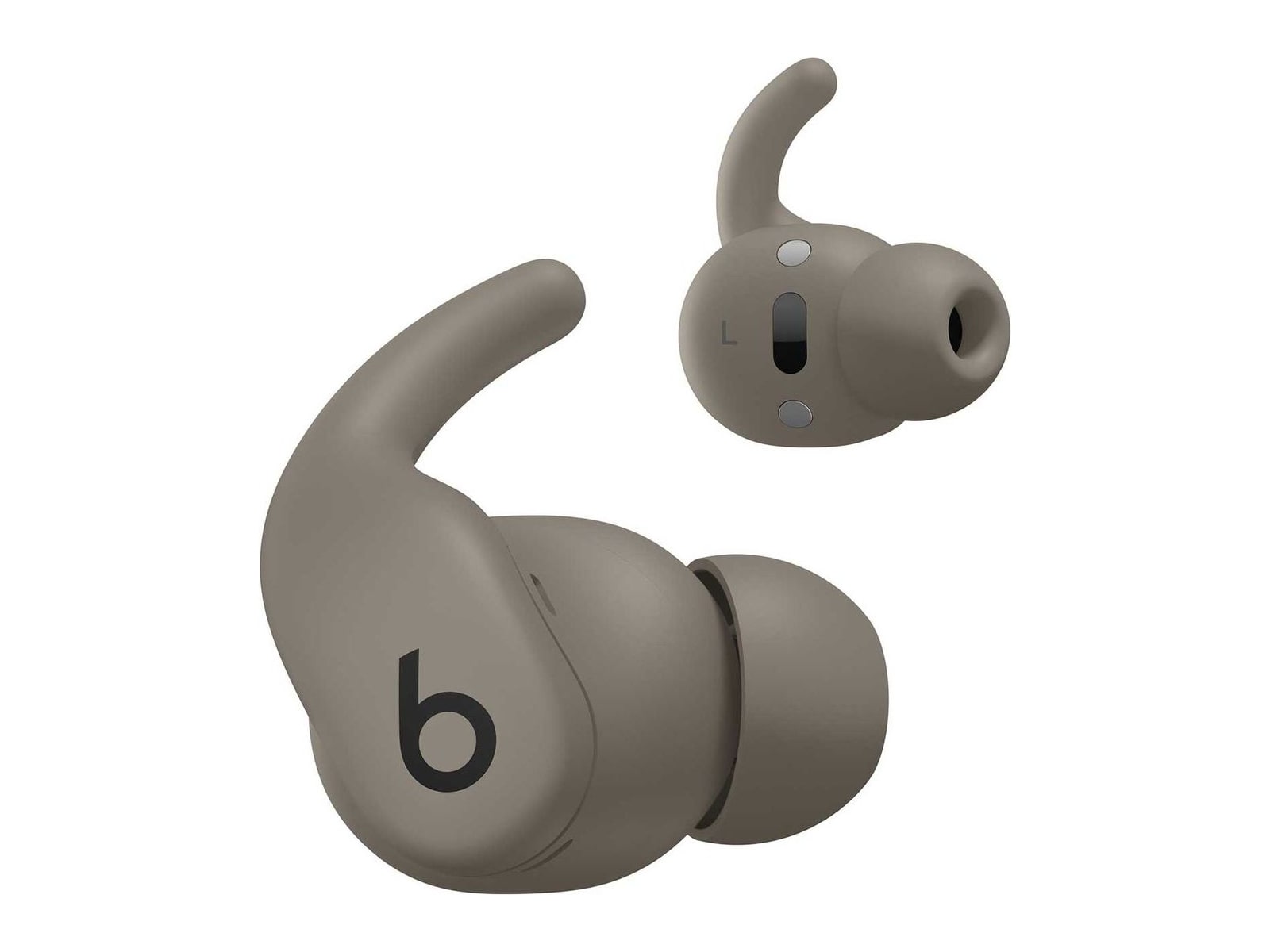 Beats - Powerbeats Fit Bluetooth True Wireless Earbuds - Gravel Gray