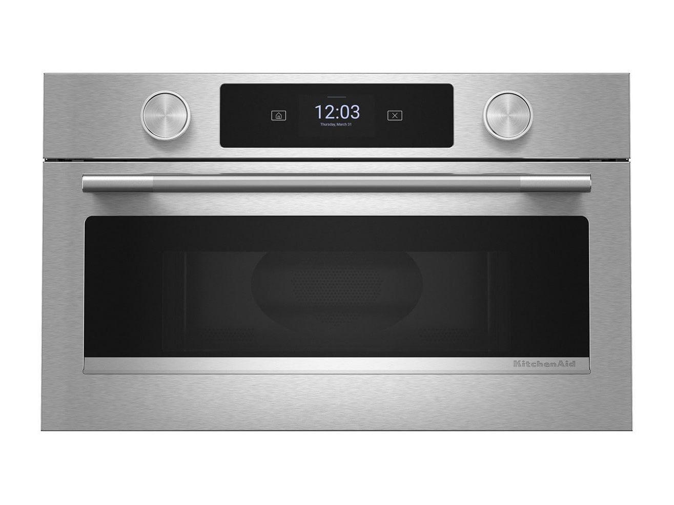 KitchenAid - 1.4 Cu. Ft. Built In Microwave Oven with Air Fry 27-Inch in PrintShield Stainless Steel Microwaves