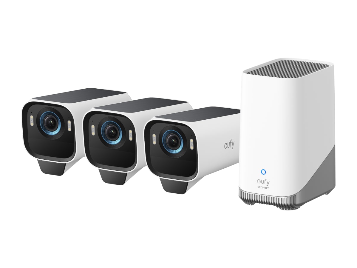 Eufy - eufyCam S3 Pro 3-Cam Kit Security Cameras