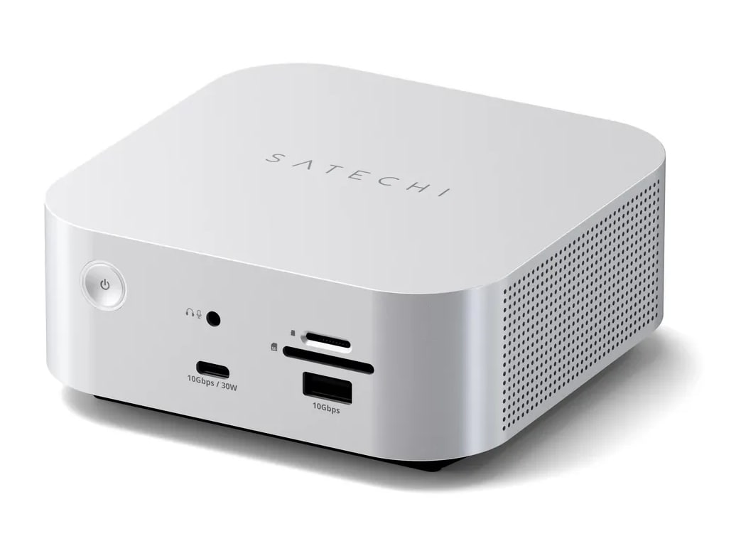 Satechi - Thunderbolt 5 CubeDock with SSD Enclosure (EU) Docking Stations - Silver