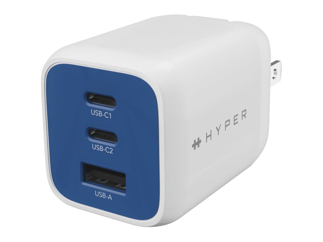Hyper - HyperJuice Flex 65W GaN Charger Snorkel Blue Wall Chargers