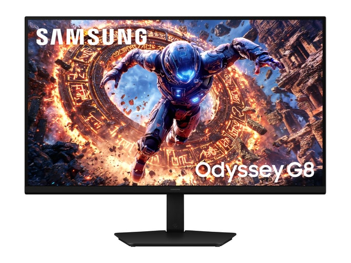 Samsung - 32" Odyssey G8 G80HS 6K 165Hz Gaming Monitors - Black