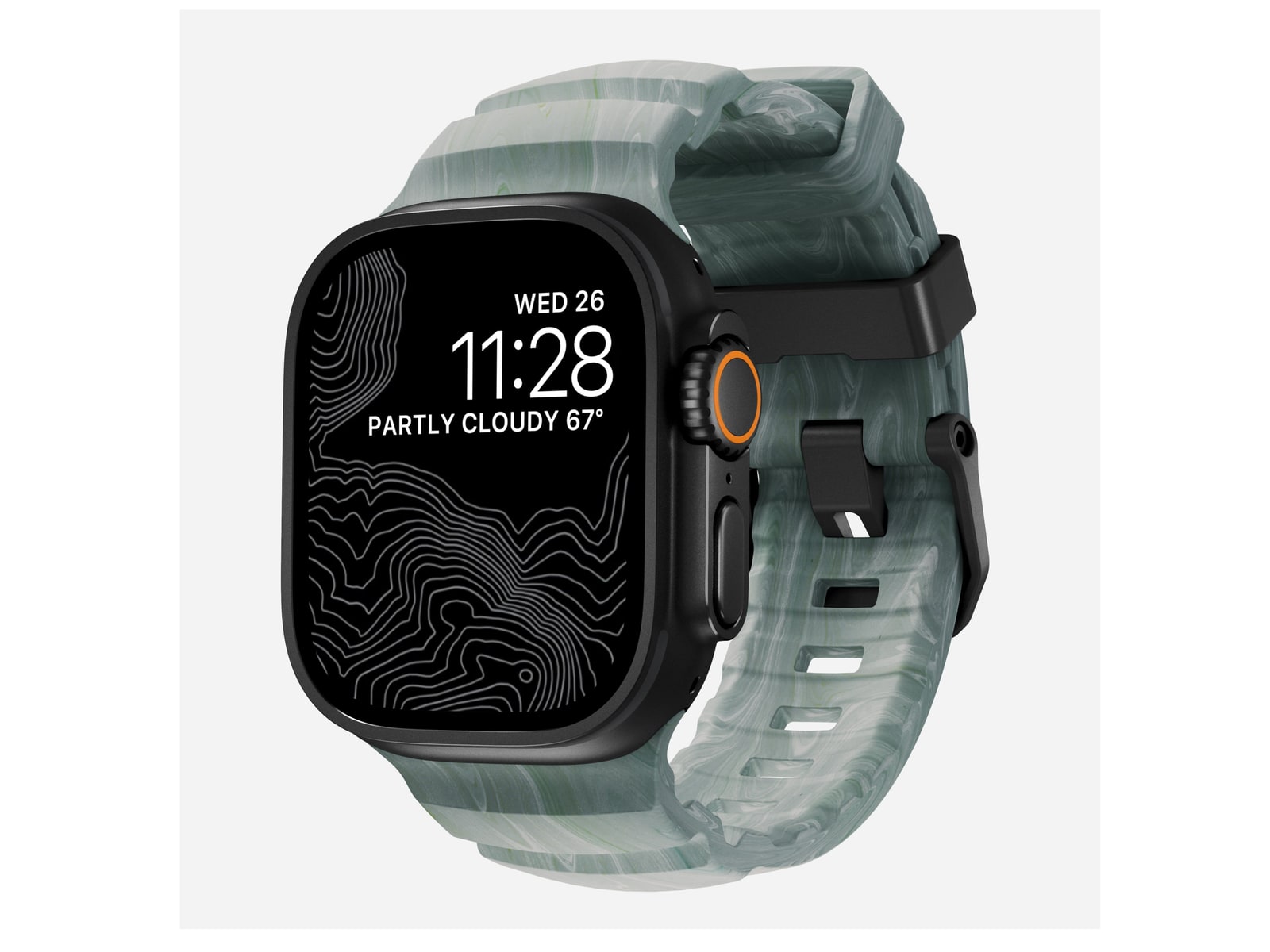 Nomad - Rocky Point Band - 46mm/49mm - Sierra Stone - Black Hardware