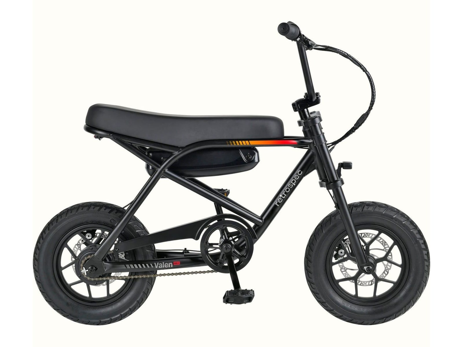 Retrospec - Valen Rev 14-inch Compact Matte Black Electric Bikes