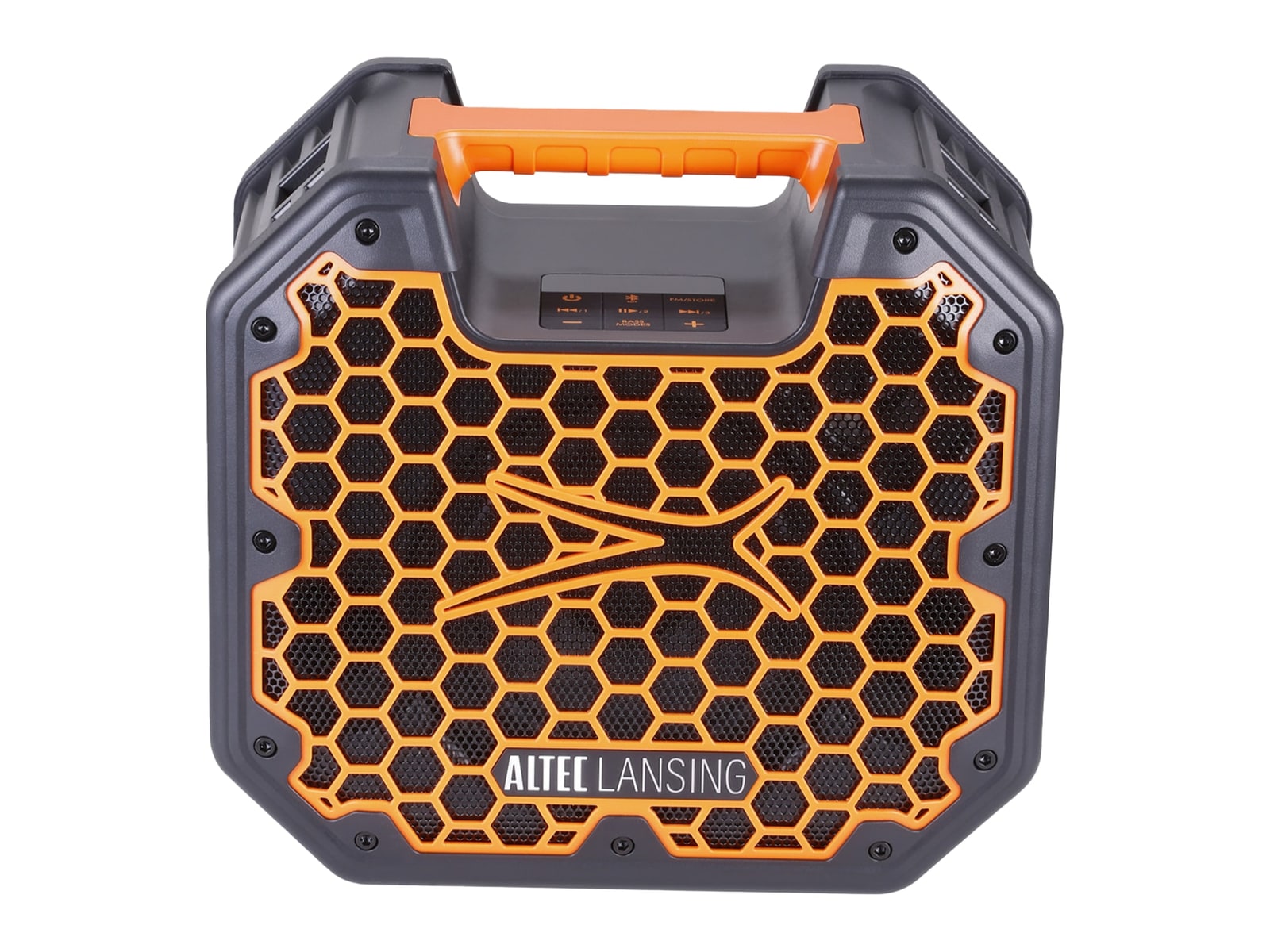 Altec Lansing - ToughBoxx Bluetooth Portable Speakers - Black/Orange