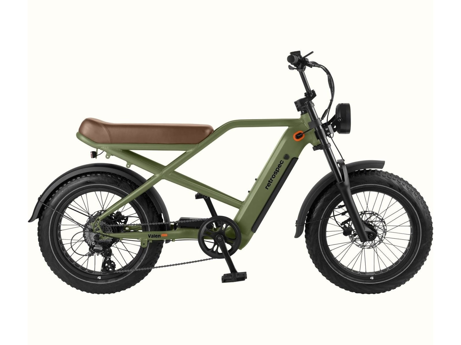 Retrospec - Valen Rev Plus Matte Olive Drab Electric Bikes