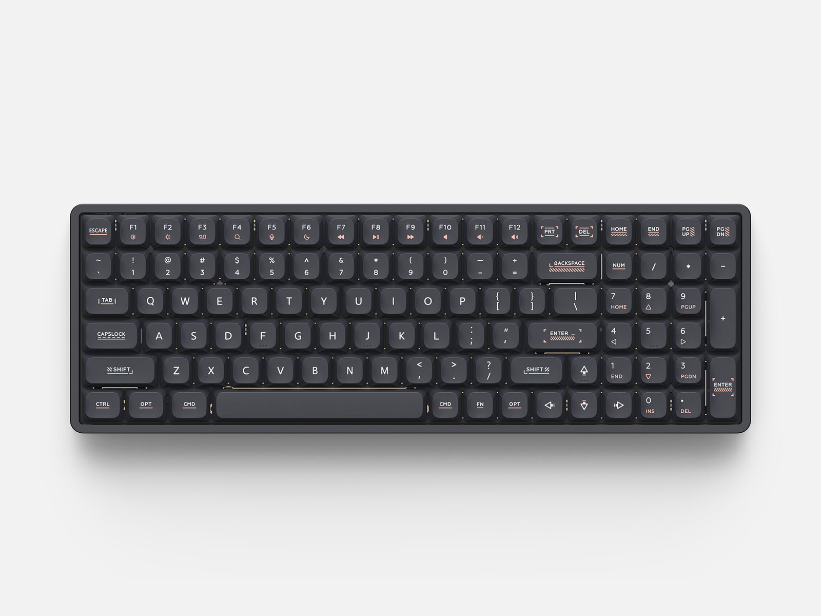 IQUNIX - Magi96 ANSI US Wireless Keyboards - Shadow Black