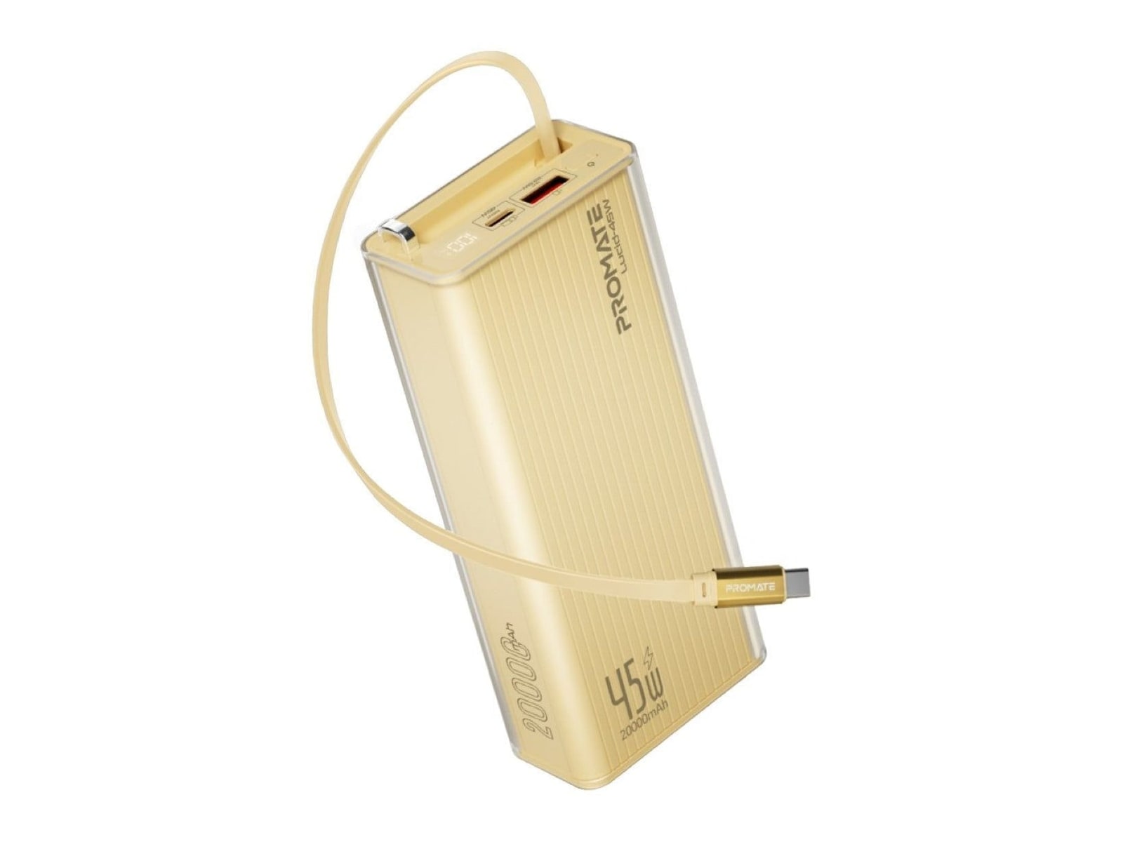 Promate - Lucid-45W Gold Power Banks