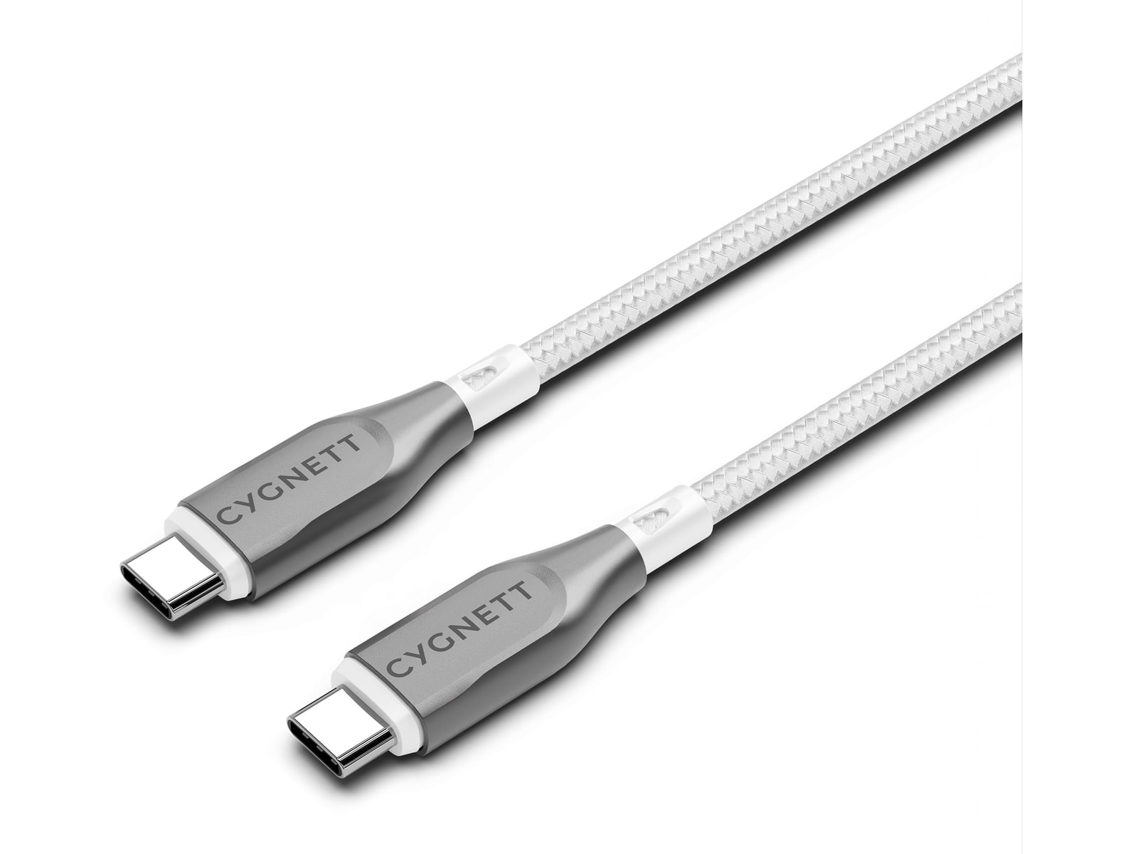 Cygnett - Armoured USB-C to USB-C Cable - 3M - White Charging Cables