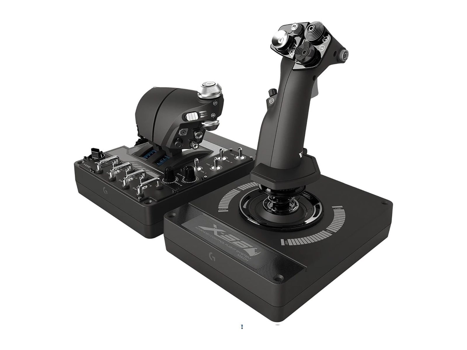 Logitech G - X56 H.O.T.A.S RGB Throttle and Stick Simulation Controller - Black