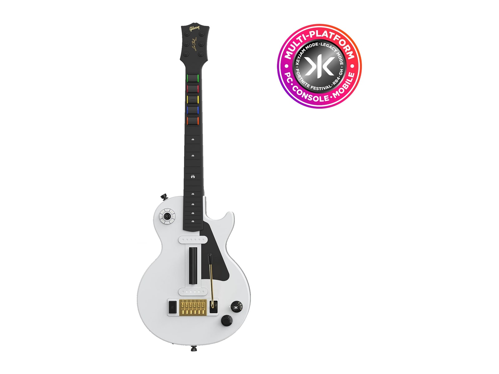 CRKD - Gibson Les Paul Alpine White Pro Edition Guitar Controller Multi-Platform